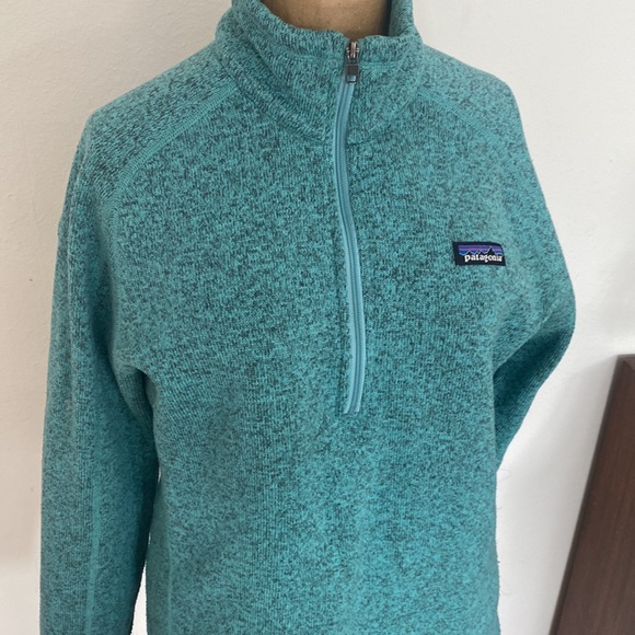 Patagonia Jackets & Blazers - Patagonia sz M Better Sweater turquoise color great pre owned condition 1/2 zip